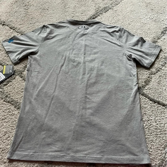 Under Armour tee gray Crewneck tshirt short sleeve SC small new - Picture 6 of 8